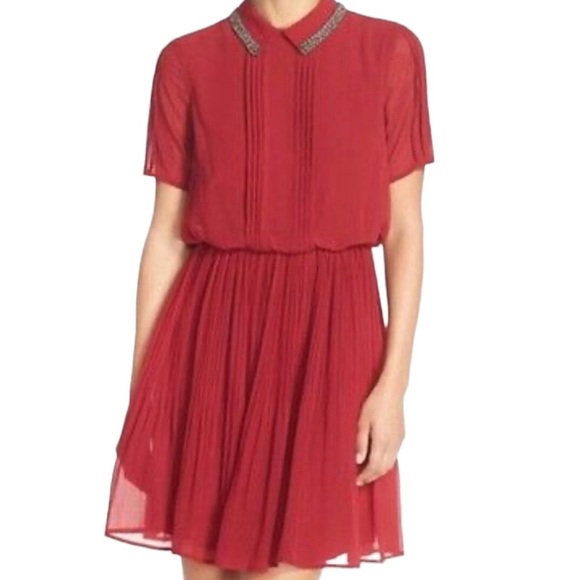 Marc New York Jeweled Peter Pan Collar Dress - Picture 1 of 8